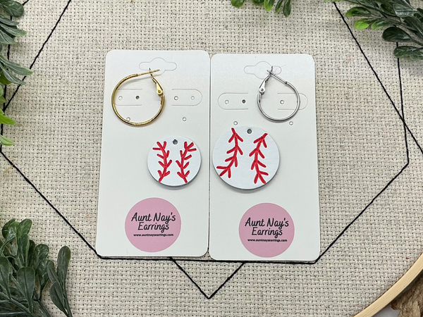 Baseball or Softball Build Your Own Earrings