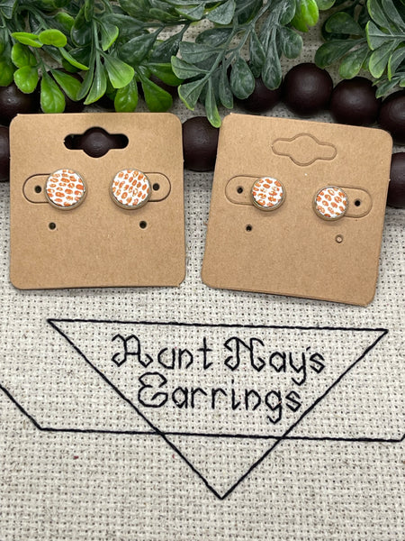 Gray Mustard Yellow and Black Dot Striped Cork on Leather Earrings