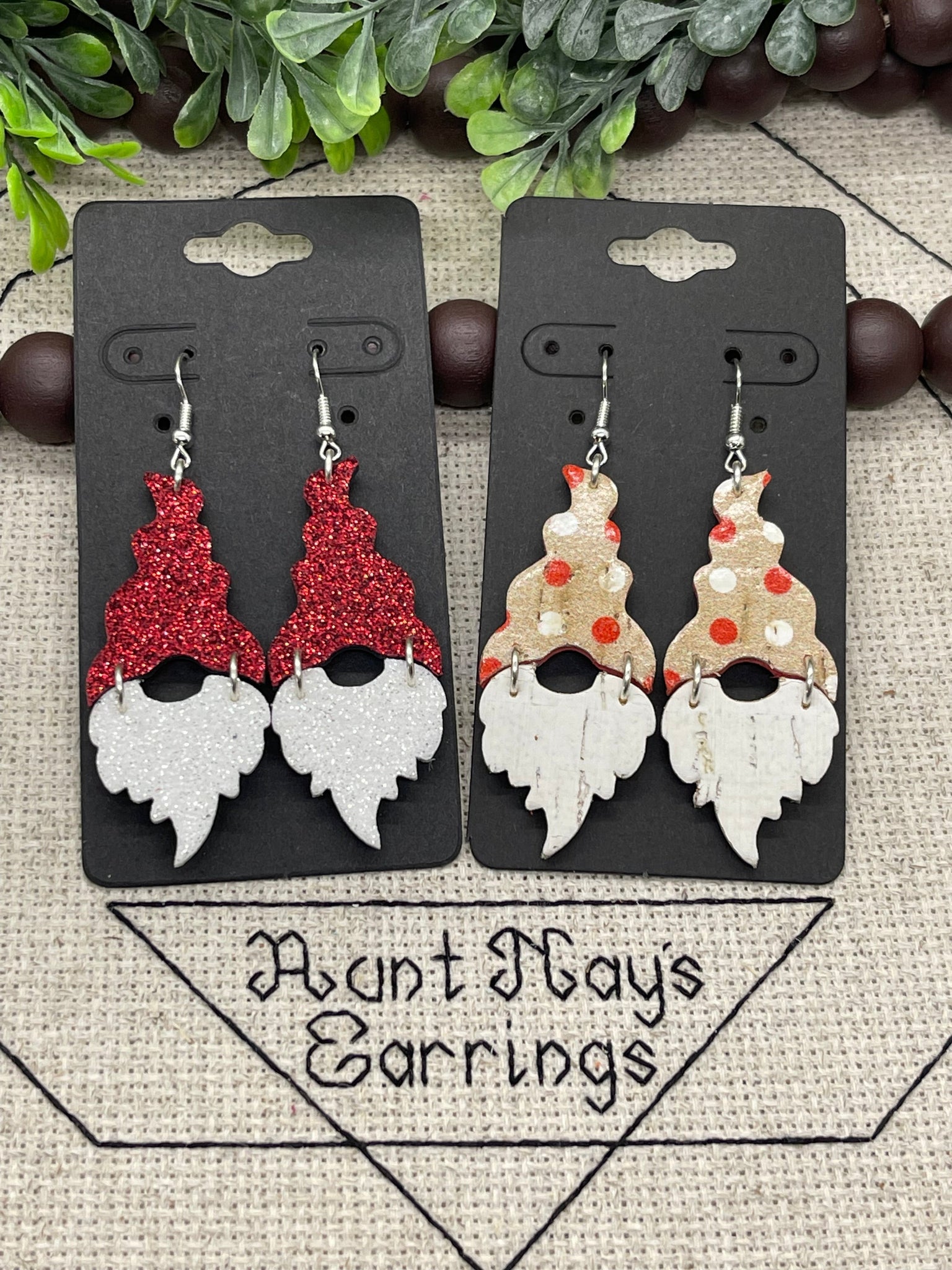 Gnome with Tall Hat Earrings