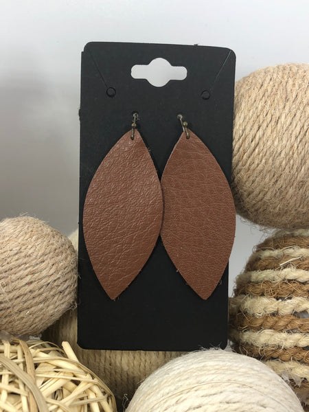 Medium brown smooth leather