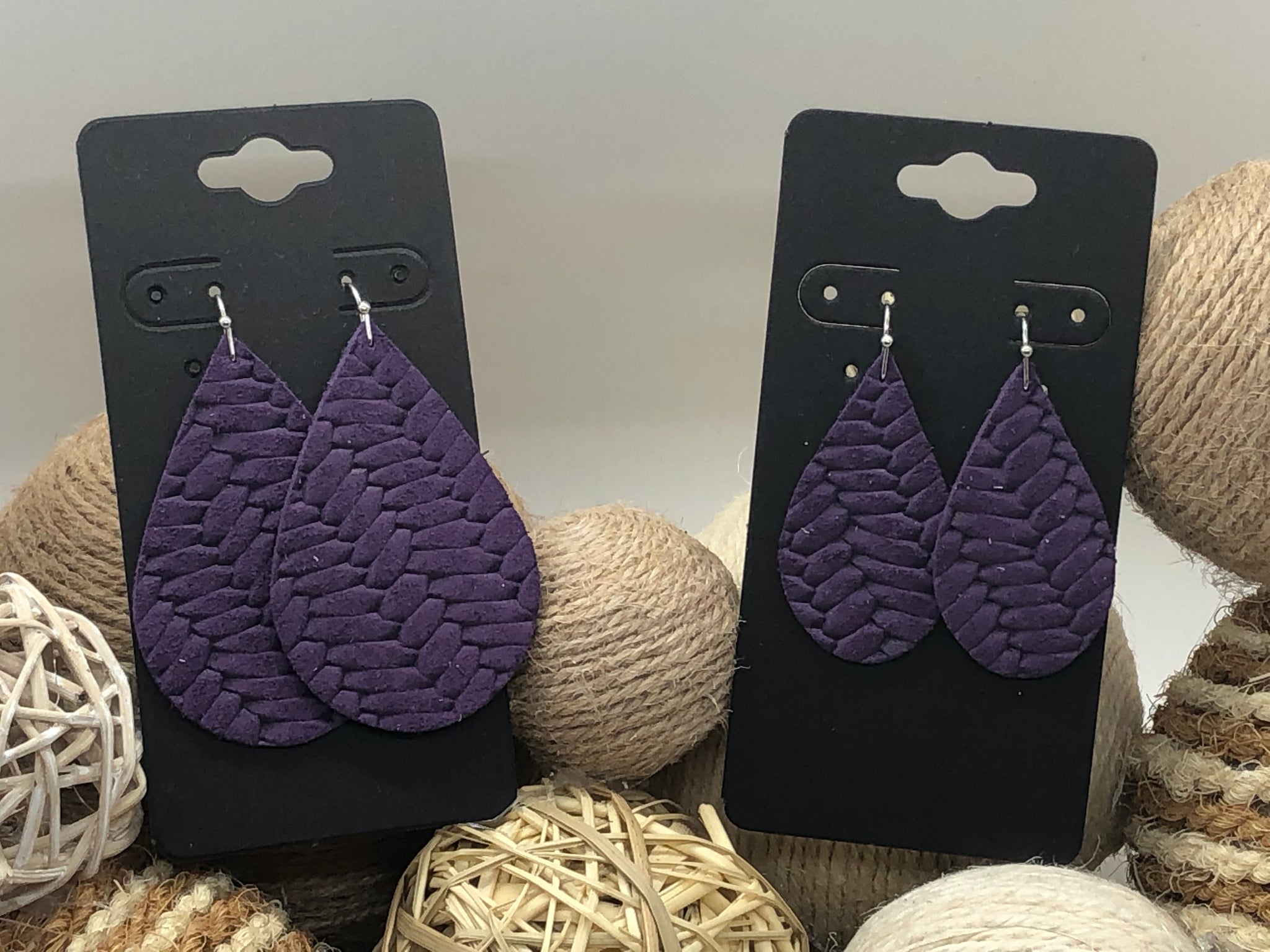 Royal Purple fishtail leather