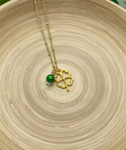 Gold 4 Leaf Clover Necklace