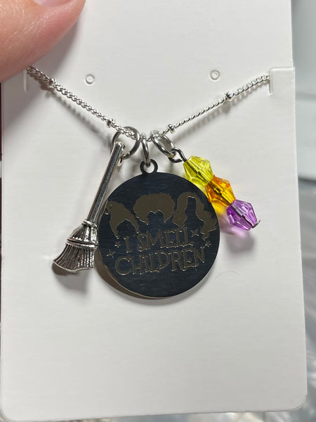 Witch Silver Charm Necklaces - 6 Options